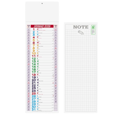 Calendario Silhouette Multicolor