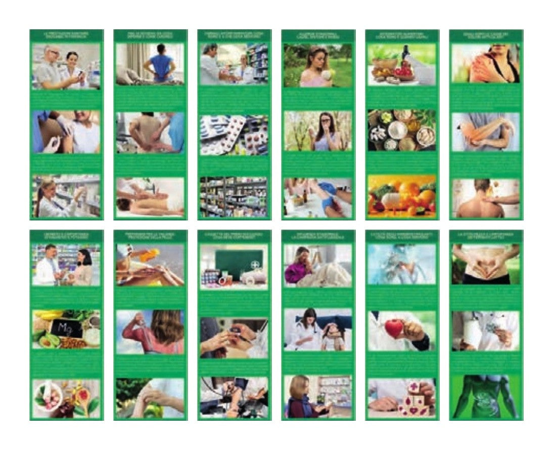 Le 12 immagini mensili del calendario illustrato Farmacia 2027 (PA154)