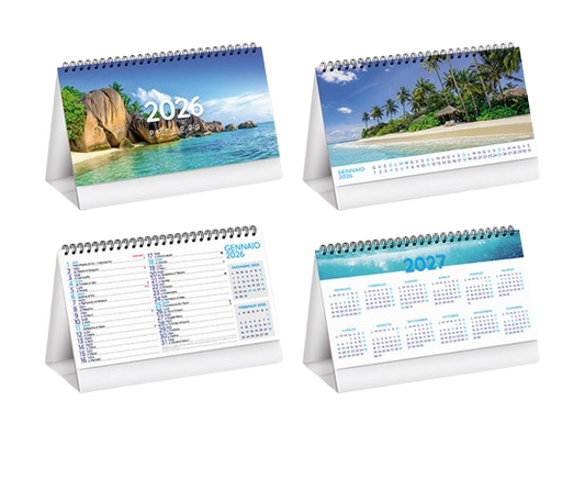 Calendario da Tavolo Illustrato Paesaggi